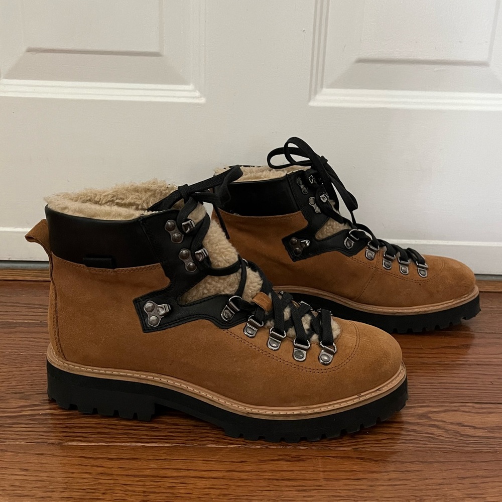 Urban Outfitters Cozy Suede Winter Hiking Boots